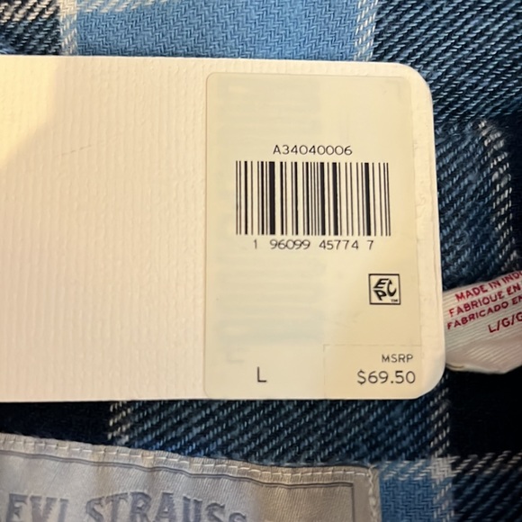 Levi’s SilverTab Oversized Buffalo Check Plaid Flannel Shirt - Picture 11 of 12